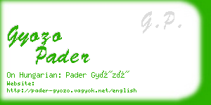 gyozo pader business card